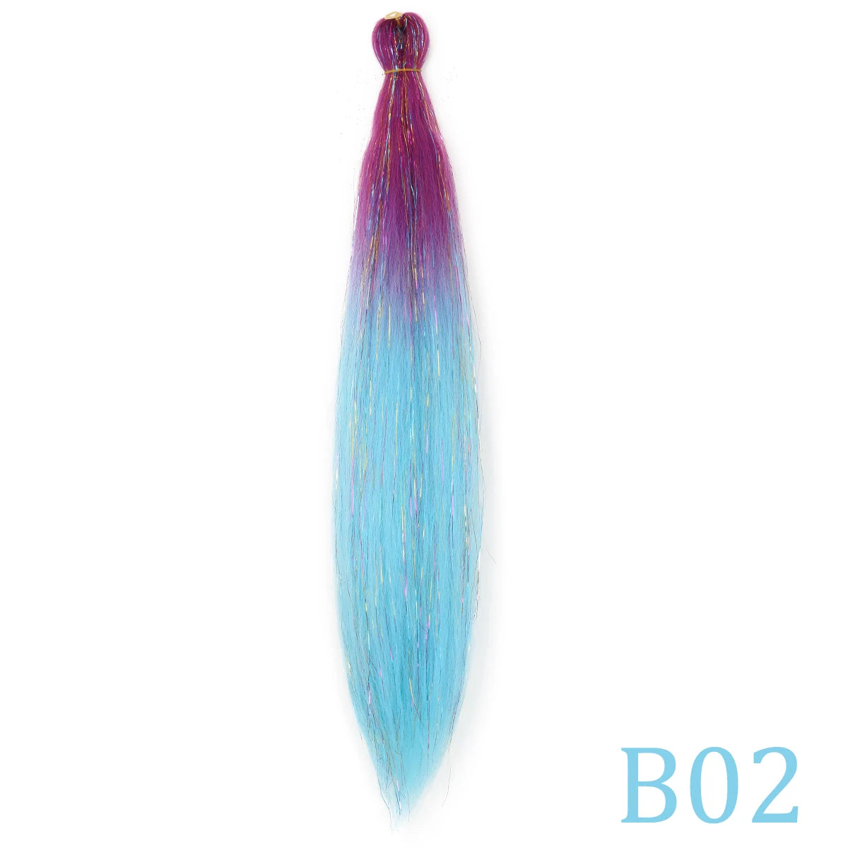 24 Inch Synthetic Yaki Kanekalon Braiding Hair – Kinky Straight | Ombre Piano Colors | Jumbo Braid - view 8