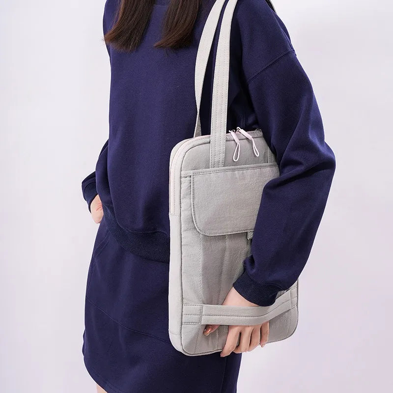 Simple Multi-purpose Laptop Shoulder Bag | Commuter IPad Protective Tote | Multi-color Unisex Handbag Luxegan