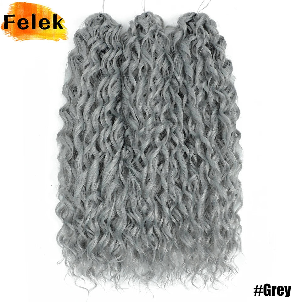 Jessica Hair Deep Wavy Twist Crochet Hair 22 Inch | 100G | 54 Colors | 3 Packs/Lot