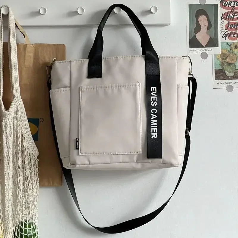 New Casual Tote Bag | Large Capacity Shoulder Bag & Waterproof Canvas Handbag Luxegan