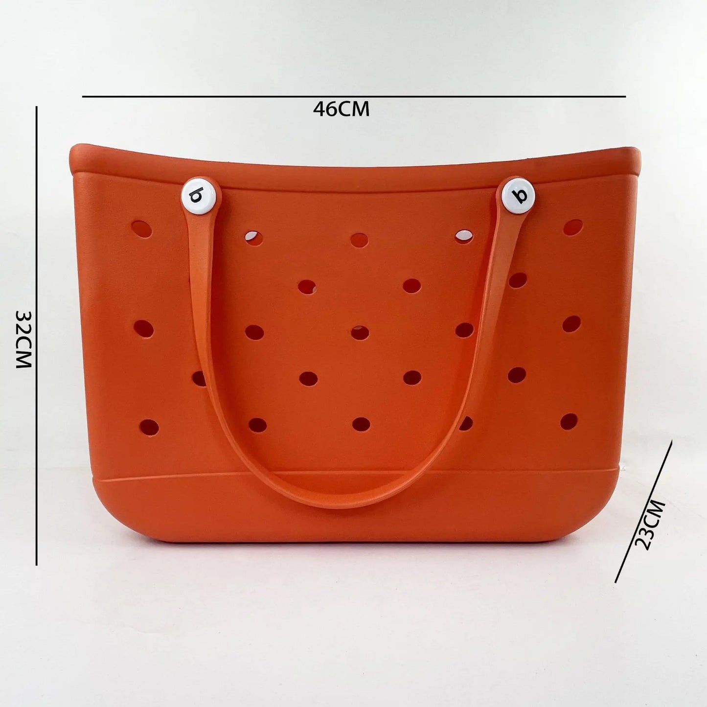 Beach EVA Bogg Bag | Rubber Waterproof Travel Tote Bag & Washable Handbag (For Sports, Beach, Market & Pool) Luxegan