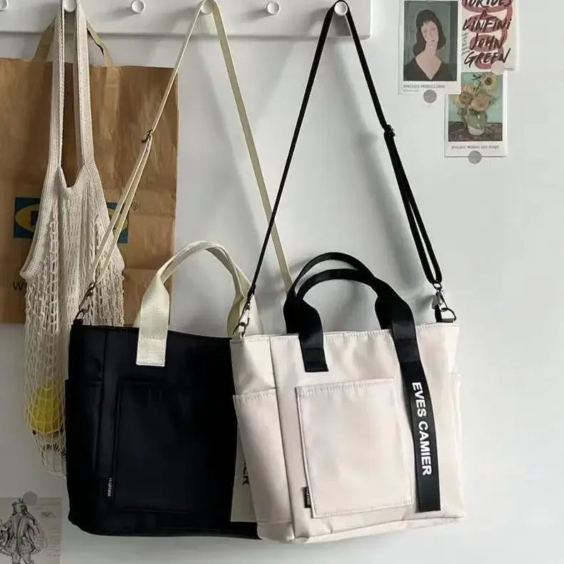 New Casual Tote Bag | Large Capacity Shoulder Bag & Waterproof Canvas Handbag Luxegan