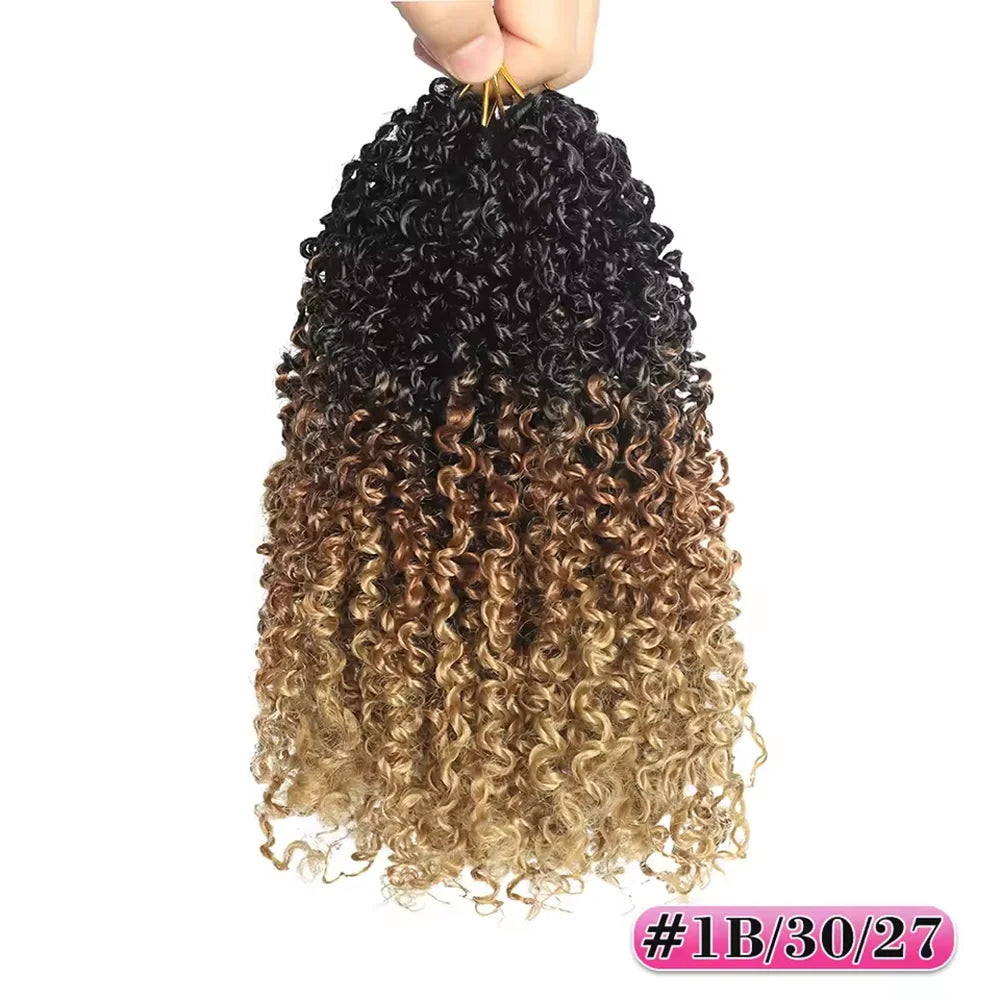 Pre-looped Yanky Twist Crochet Hair | 8/10/12 Inch Passion Twist Braids Luxegan