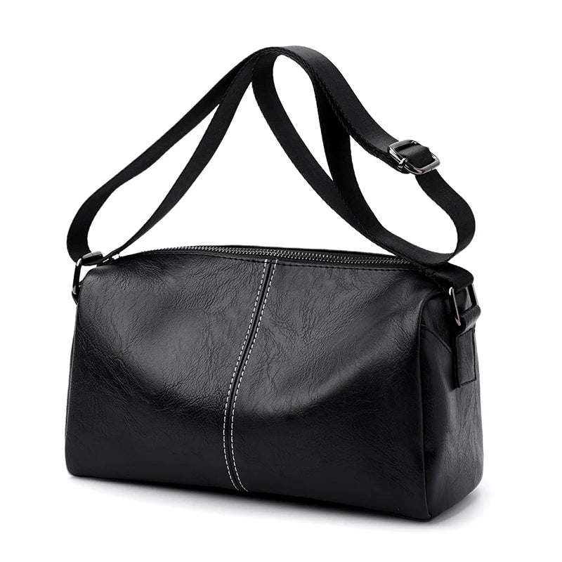 Men's Full Grain Leather Shoulder Bag | Vintage-Inspired Convertible Crossbody Pack (Durable Work & Weekend Bag) Luxegan