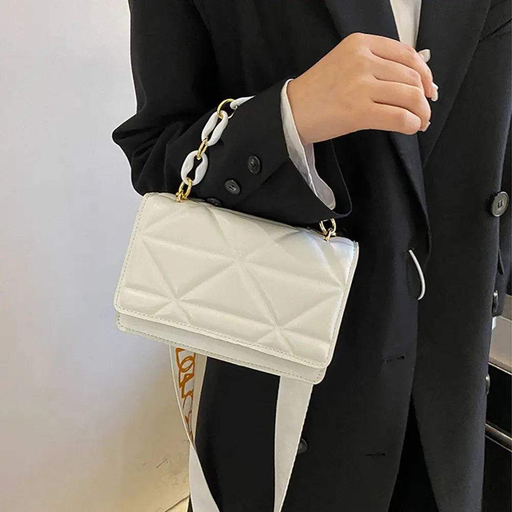 Large Capacity Shoulder Bag Women | Female Fashion Casual Handbags & PU Leather Crossbody Clutch Flap Bag (Streetwear Accessory) Luxegan