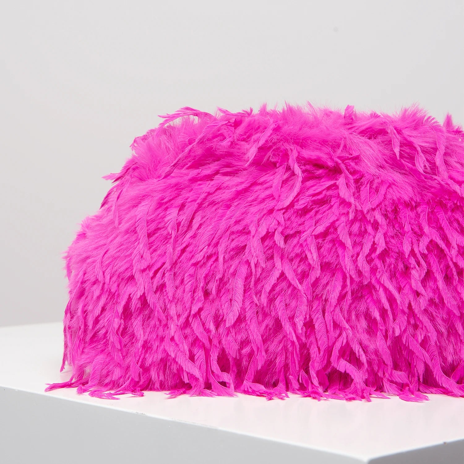 Polyester Solid Kiss Lock Bag | Soft Y2K Plush Candy-Colored Clutch Luxegan