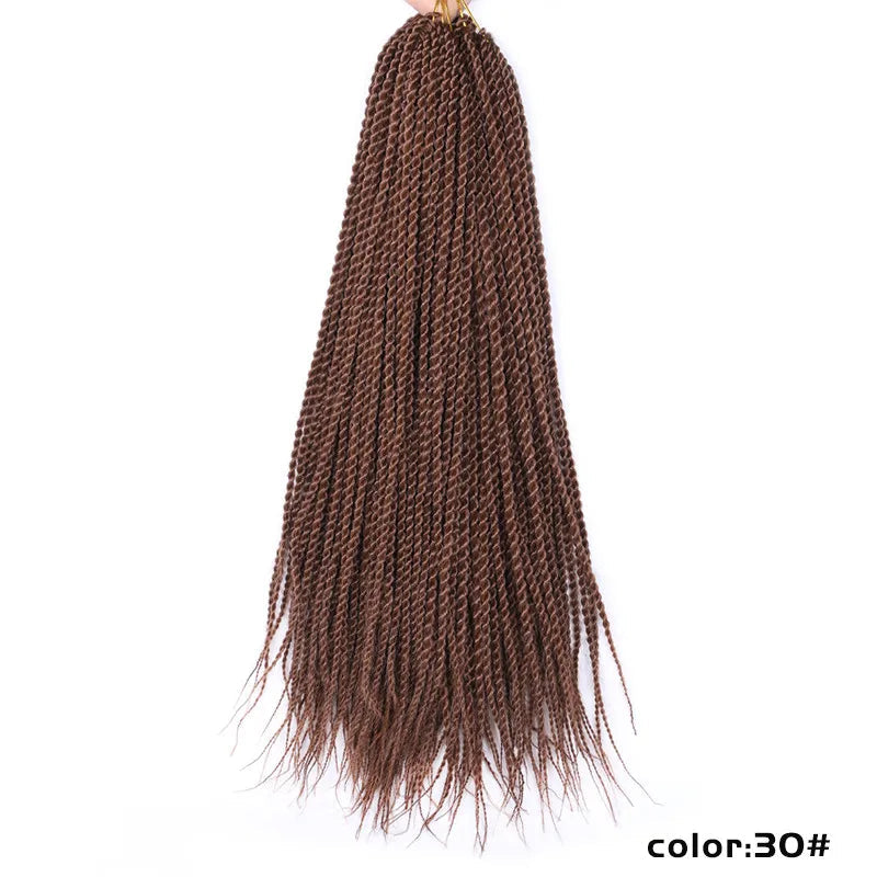 Full Star Senegalese Twist Crochet Braids | 30 Strands/Pack | Ombre Colors Luxegan