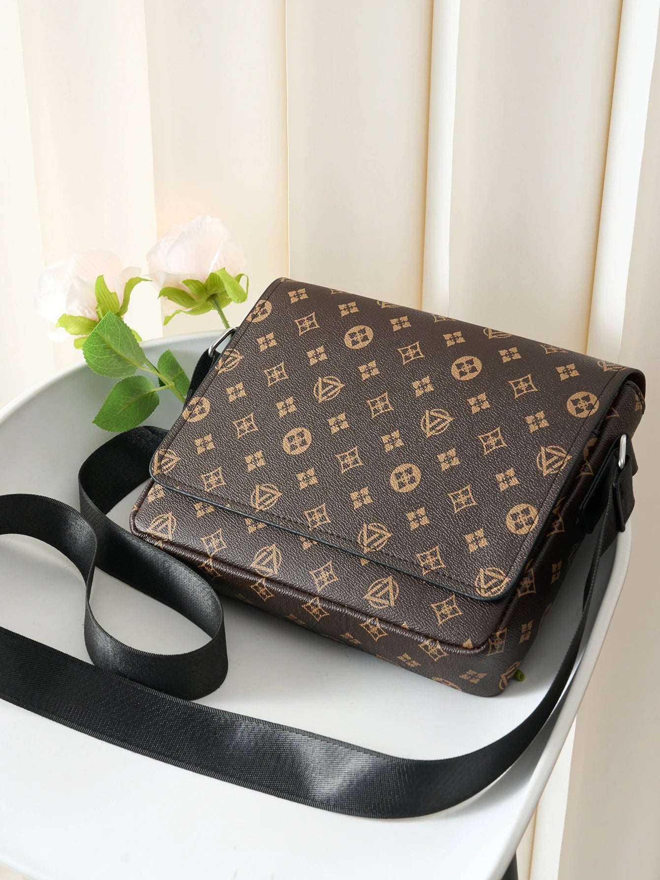 Men’s Casual Business Crossbody Bag | Sophisticated Easy-Flap Commuter Messenger | Lightweight - view 6