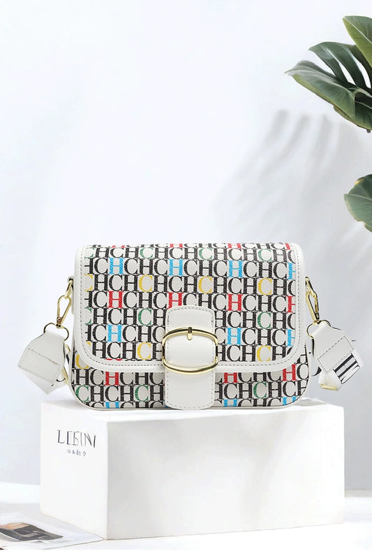 Elegant Letter Satchel | Fashion Buckle Crossbody Bag Luxegan