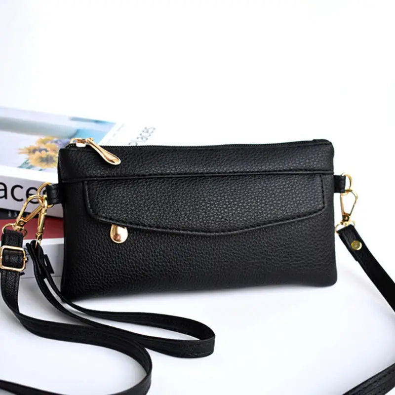 PU Leather Solid Box Bag | Small Fashionable Crossbody Clutch Luxegan