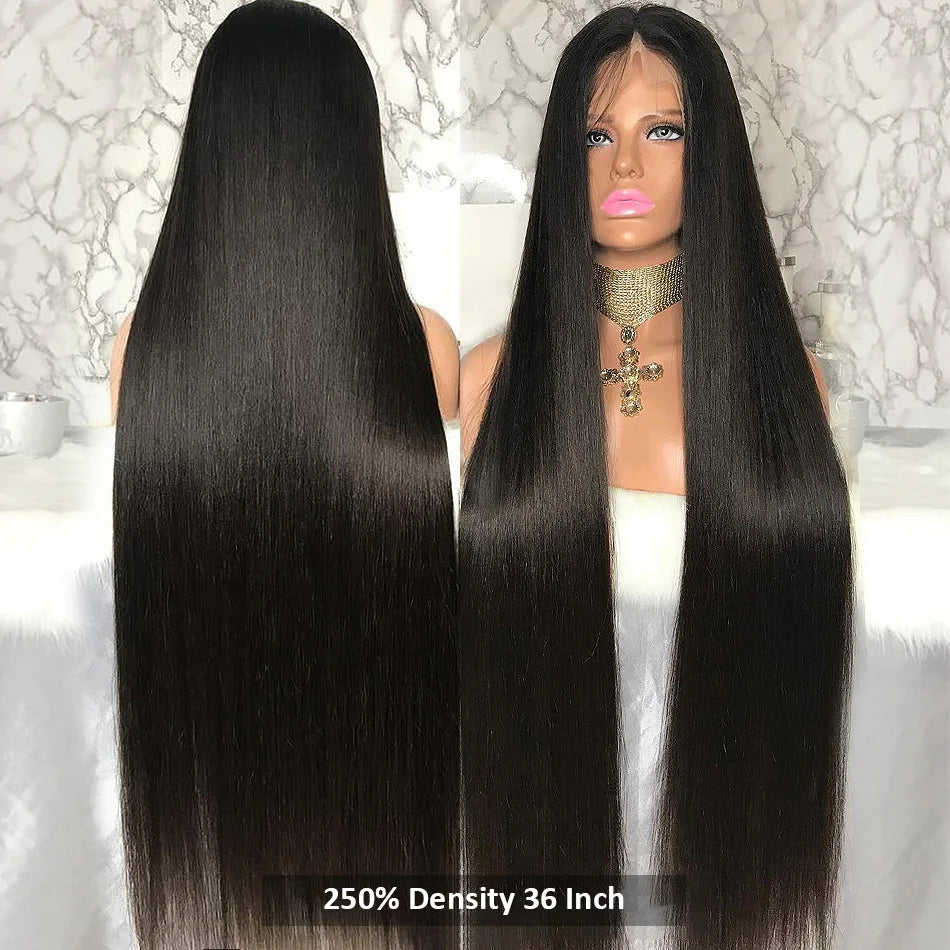 Brazilian Bone Straight Lace Front Human Hair Wig