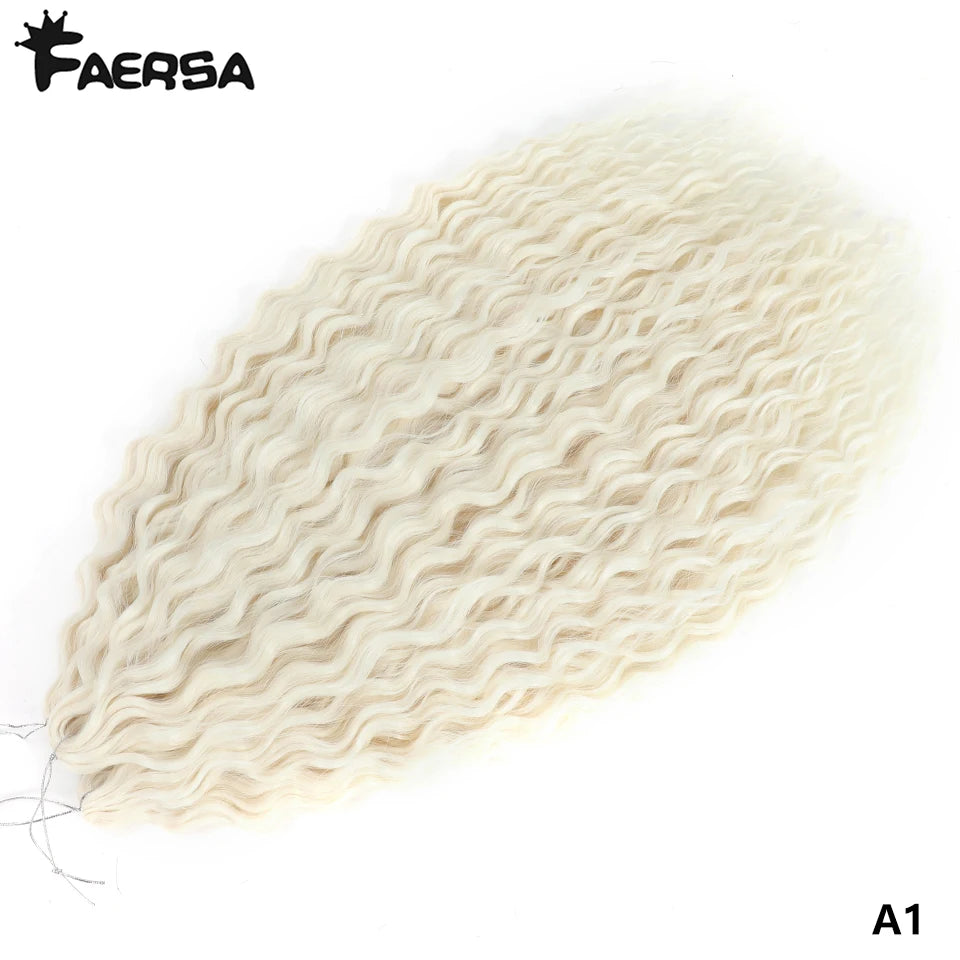 Water Wave Synthetic Crochet Hair | 22–30 Inch