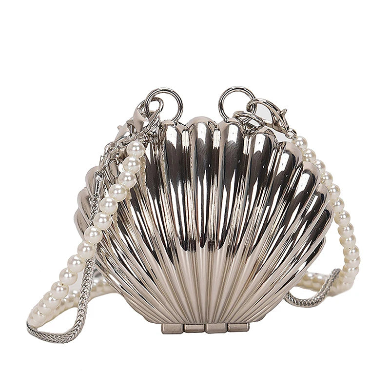 Pearl Mini Lipstick Shell Bag | Sophisticated "Petite" Silhouette | Elegant PVC Crossbody Mini Purse