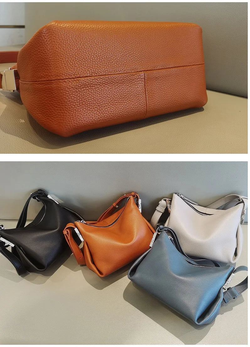 New Crossbody Bag for Women | Genuine Leather Adjustable Straps Shoulder Messenger Purse & Luxury Designer Handbag (Sac A Main) Luxegan