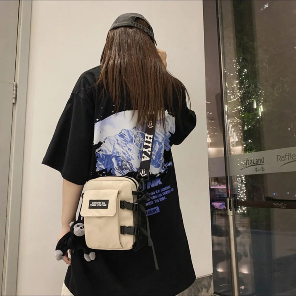 Casual Canvas Couple Messenger Bag | Versatile Satchel for Daily Use Luxegan