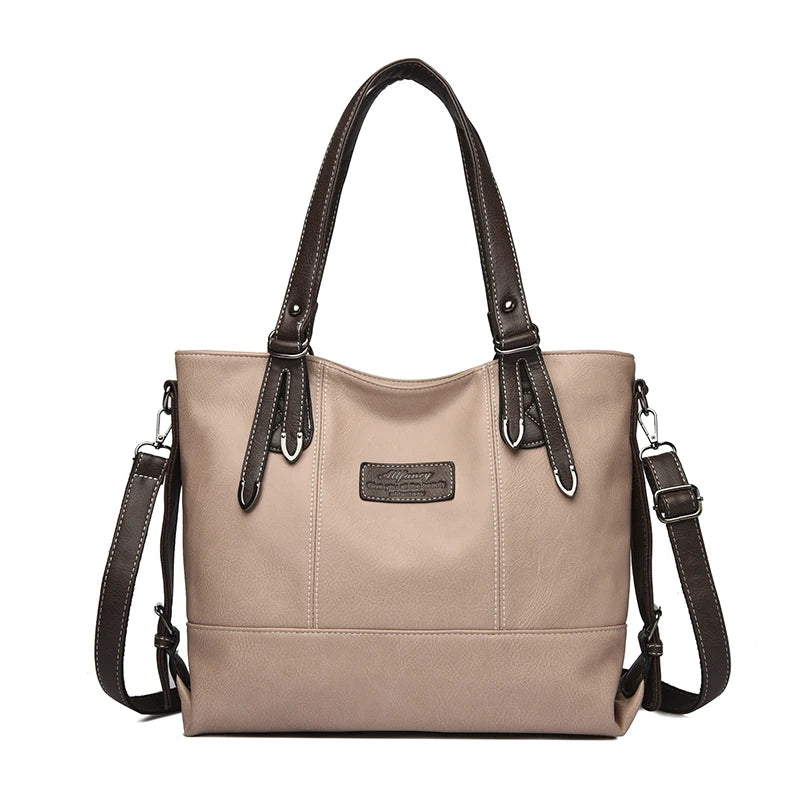 Four Arrows Genuine Brand Luxury Handbag | Top Quality PU Leather Large Shoulder Bag | Designer Crossbody with Sequined Accents & Color-Blocking Strap Luxegan