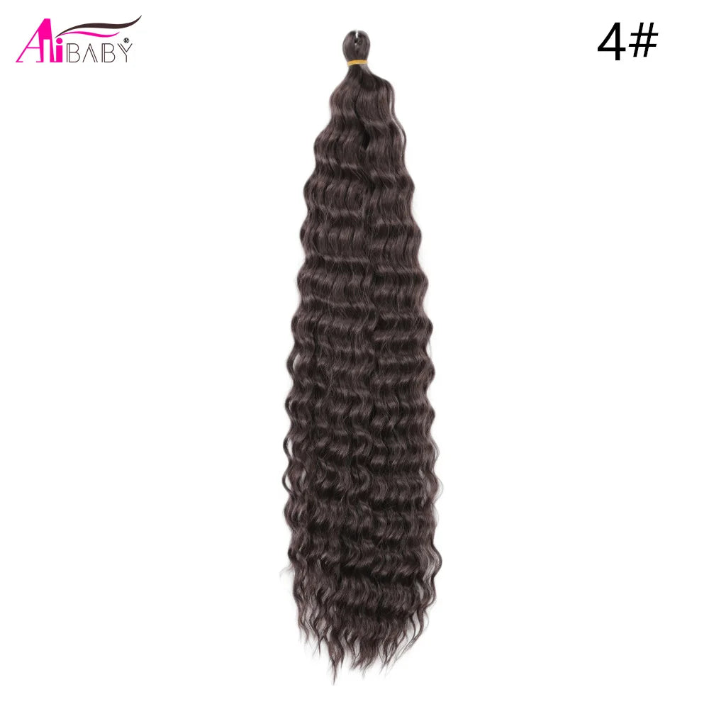 Ariel Curl Crochet Hair 22in – Ocean Wave Ombre Braiding Hair | 100g | 38 Colors | 1 or 3 Pcs - view 30