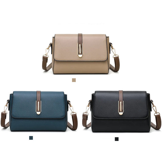 Fashion Luxury Design Women’s Small Shoulder Bag | Sophisticated Crossbody Satchel | Elegant Vintage Square Clutch | Luxury "Dignified" Soft PU Leather Messenger with Flap Closure Luxegan