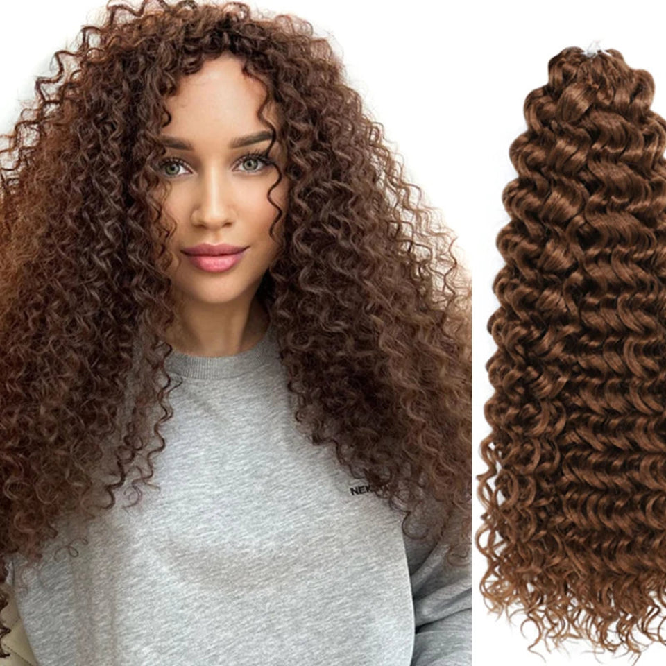 Deep Wavy Twist Crochet Hair | 14–22 Inch Luxegan