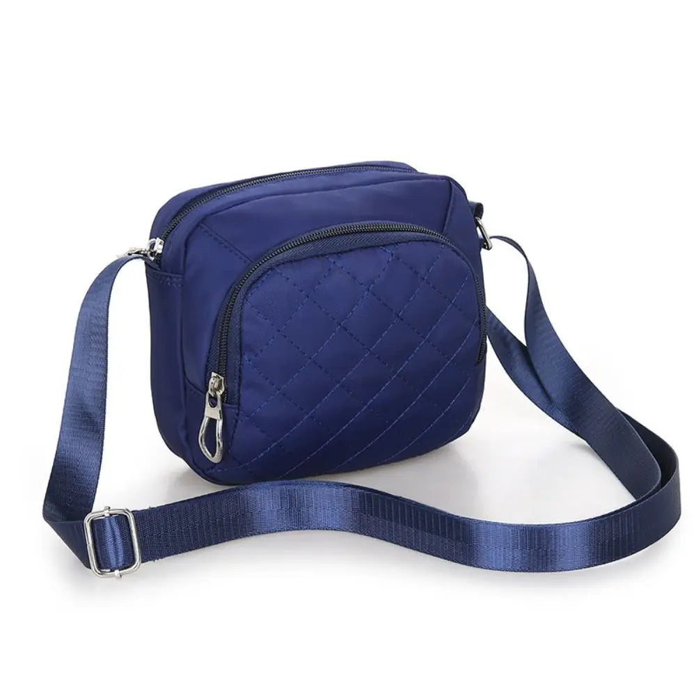New Fashion Embroidery Shoulder Bag | Sophisticated Canvas Zipper Handbag | Elegant Square Crossbody Purse | "Dignified" Lightweight Tote for Versatile Daily Styling Luxegan