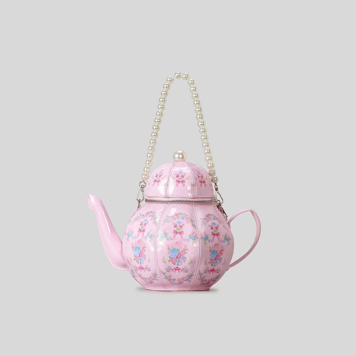 Pearl Chain Teapot Crossbody Bag | Luxury Designer Handbag & Purse Luxegan
