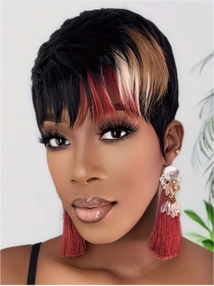 Luxury 26 Inch Kinky Straight Headband Human Hair Wig | Glueless Machine Made Natural Look Wig Luxegan