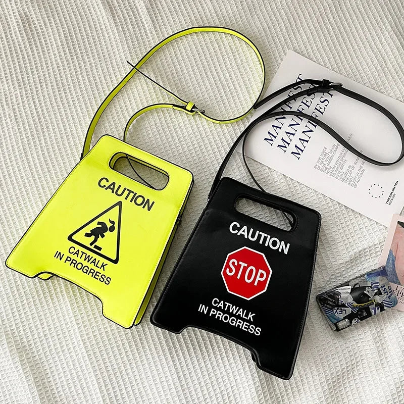 Novelty Stop Sign Purse | PU Leather Handbags & Fashion Crossbody Bag Luxegan