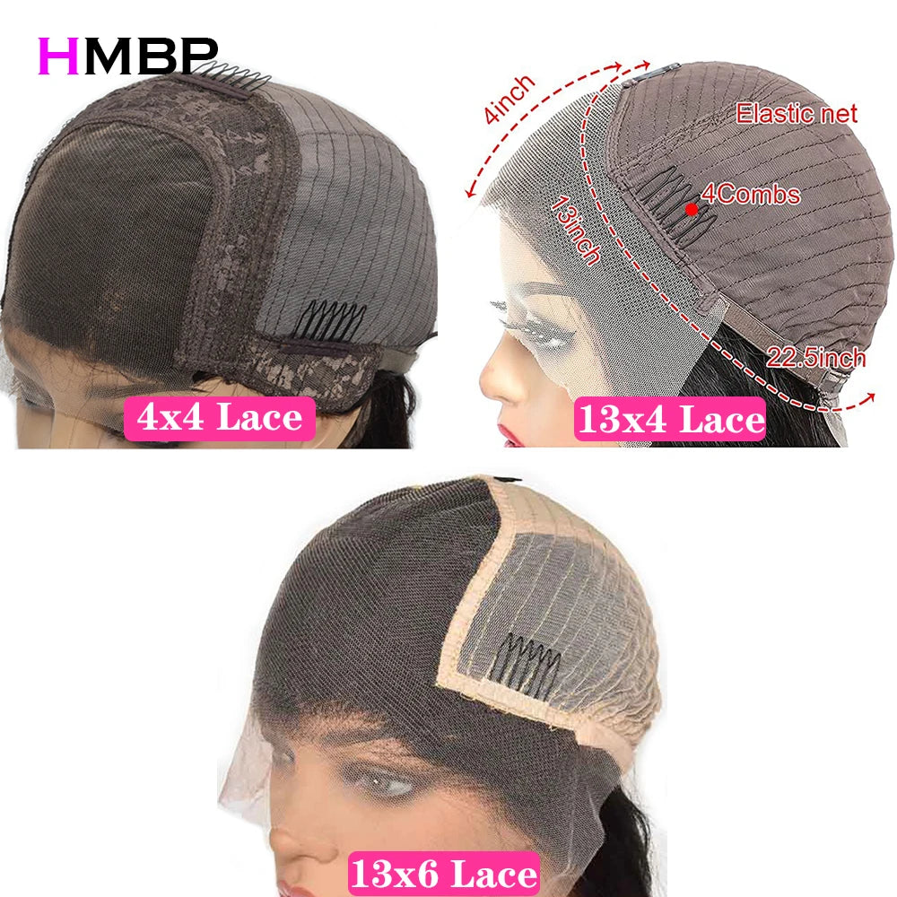 Peluca de Encaje con Densidad de 400, Cabello Humano, Rizado Kinky, 13x6 para Mujer, Peluca Frontal de Encaje HD, Pelucas Gruesas de Alta Densidad, Cabello Humano Real