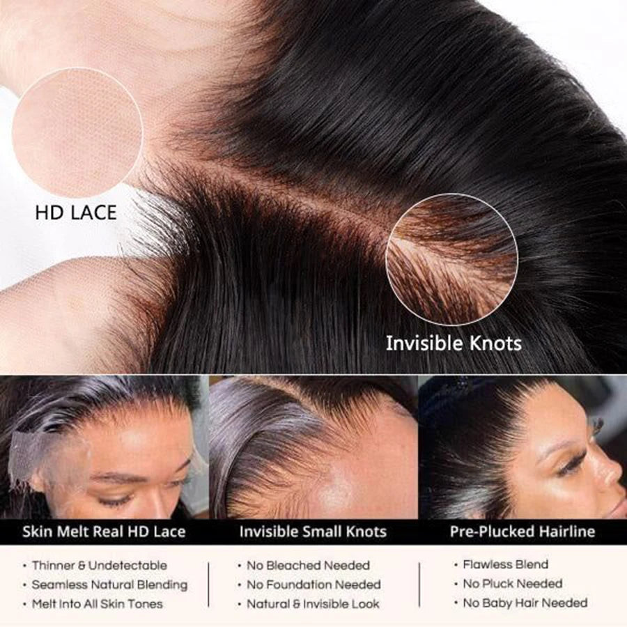 Ombre 1B/27 HD Lace Frontal Wig | Sophisticated 13x6 & 13x4 HD Transparent Lace | Elegant "Vietnamese Remy" 26+ Inch Length | "Dignified" Pre-Plucked Straight Hair for Radiant Versatile Styling Luxegan