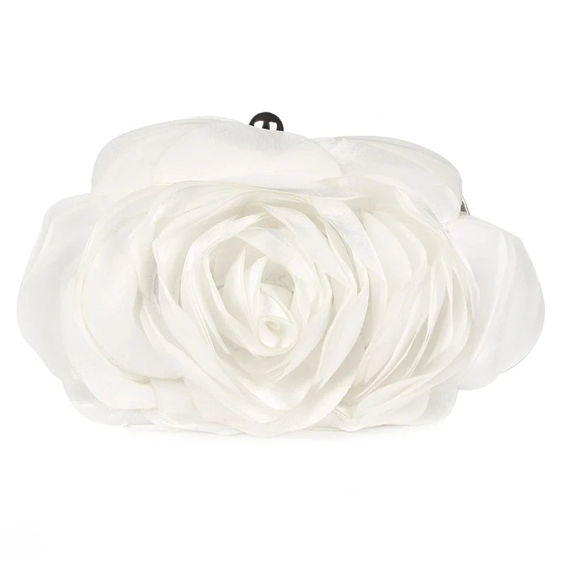 Floral Evening Clutch Bag | Flower Bride Purse & Wedding Handbag Luxegan
