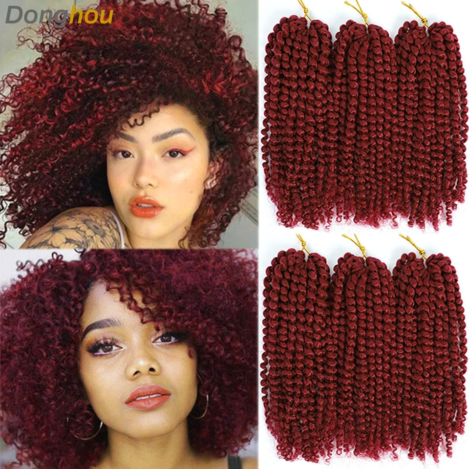 Marlybob Jerry Curl Crochet Hair | 8–12 Inch Curly Braids