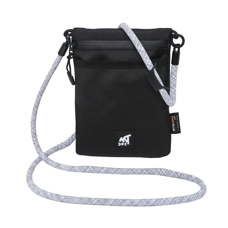 Original Design Nylon Cloth Messenger Bag | New Portable Mobile Phone Bag | Unisex Simple Shoulder Satchel with String Closure Luxegan