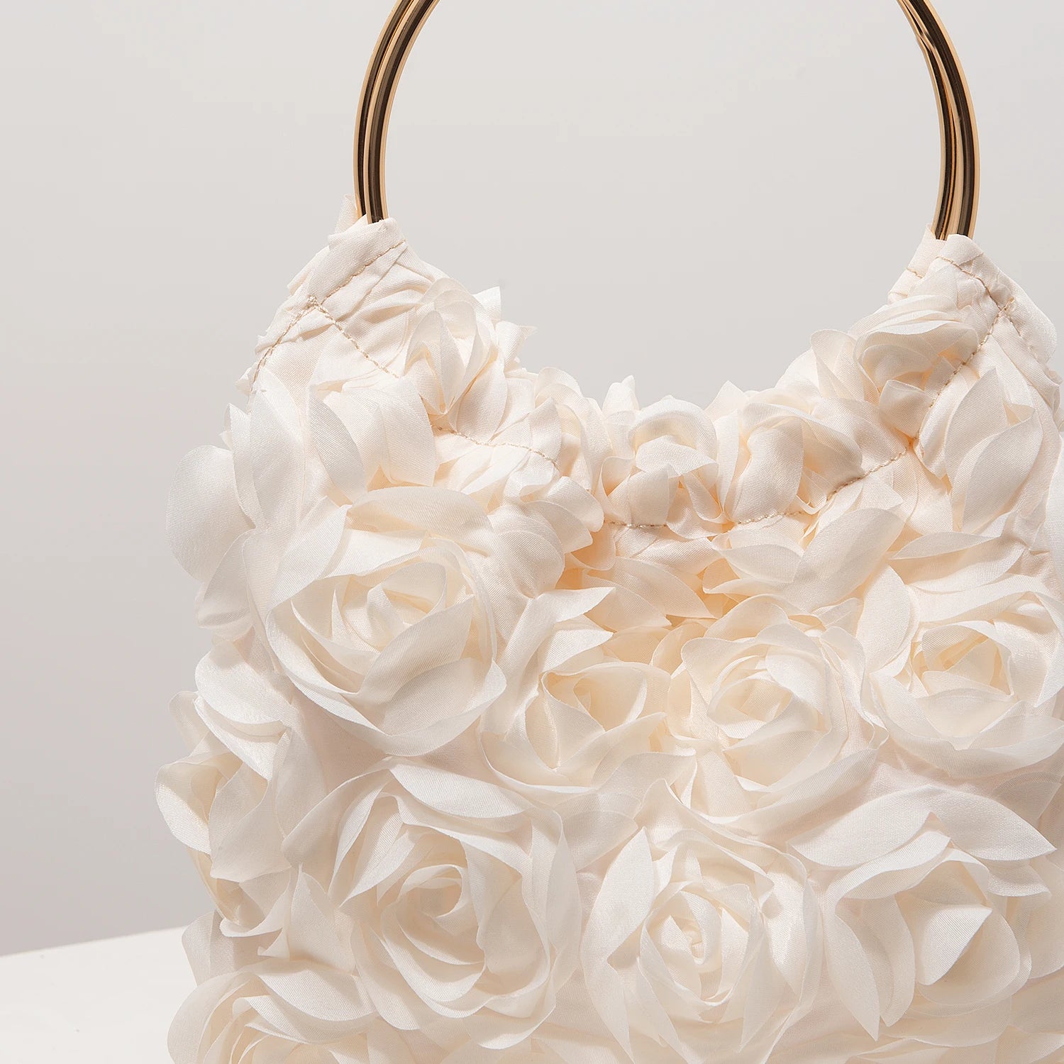 Luxury Rose Flower Tote Bags for Ladies | Elegant Party Bag & Wedding Handbag Luxegan