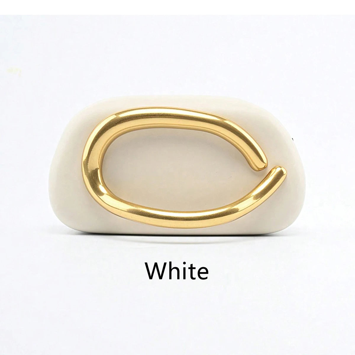 Gold Metal Closure Box Clutch | Fashion Design Women's Dinner Wedding Party Crossbody Small Bag Luxegan