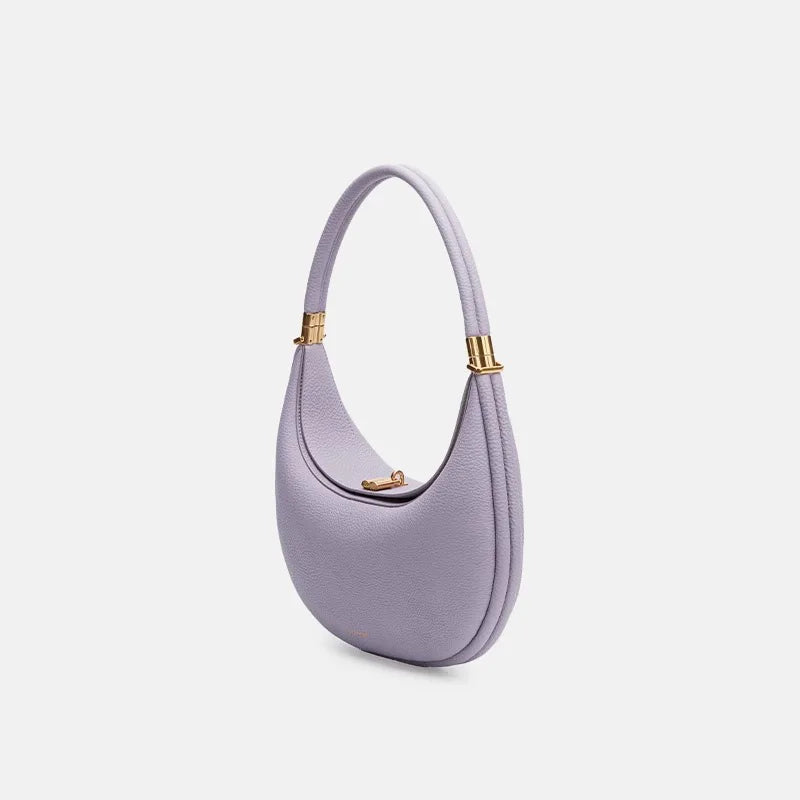 High-end Moon Bag | Light Luxury Leather Versatile Handbag & Messenger Bag Luxegan
