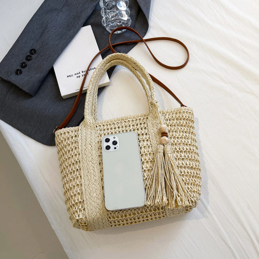 New Fashionable Straw Women's Bag | Elegant & Trendy Satchel Shoulder Bag Luxegan