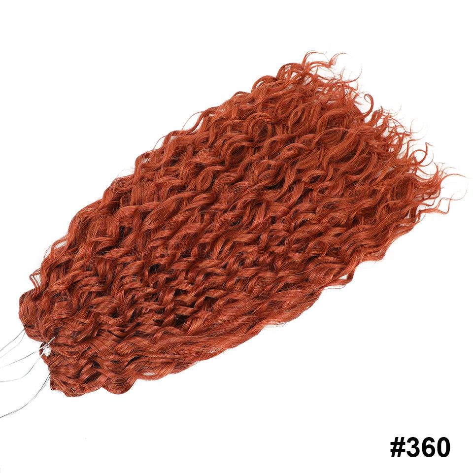Jessica Curls Crochet Braiding Hair | Synthetic Water Wave Twist Hair 22 Inch | 53 Colors
