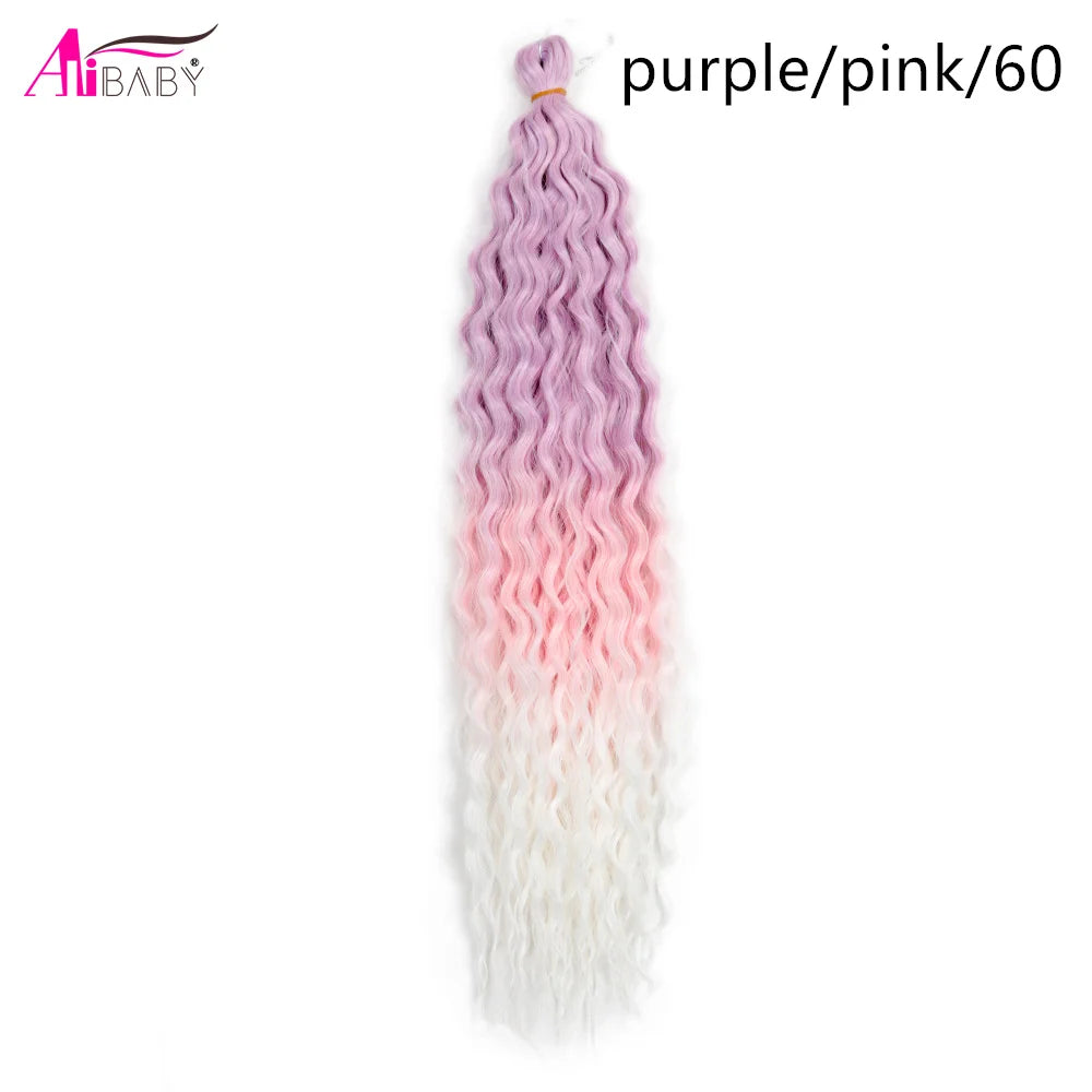 Ariel Curl Crochet Hair 22in – Ocean Wave Ombre Braiding Hair | 100g | 38 Colors | 1 or 3 Pcs - view 37