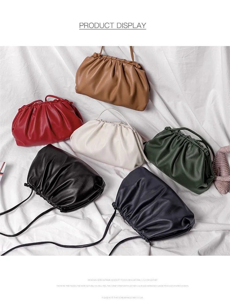 Luxury Soft PU Leather Women's Shoulder Bag | High Quality Small Crossbody Bags & Fashion Female New Handbags (Messenger Hobos) Luxegan