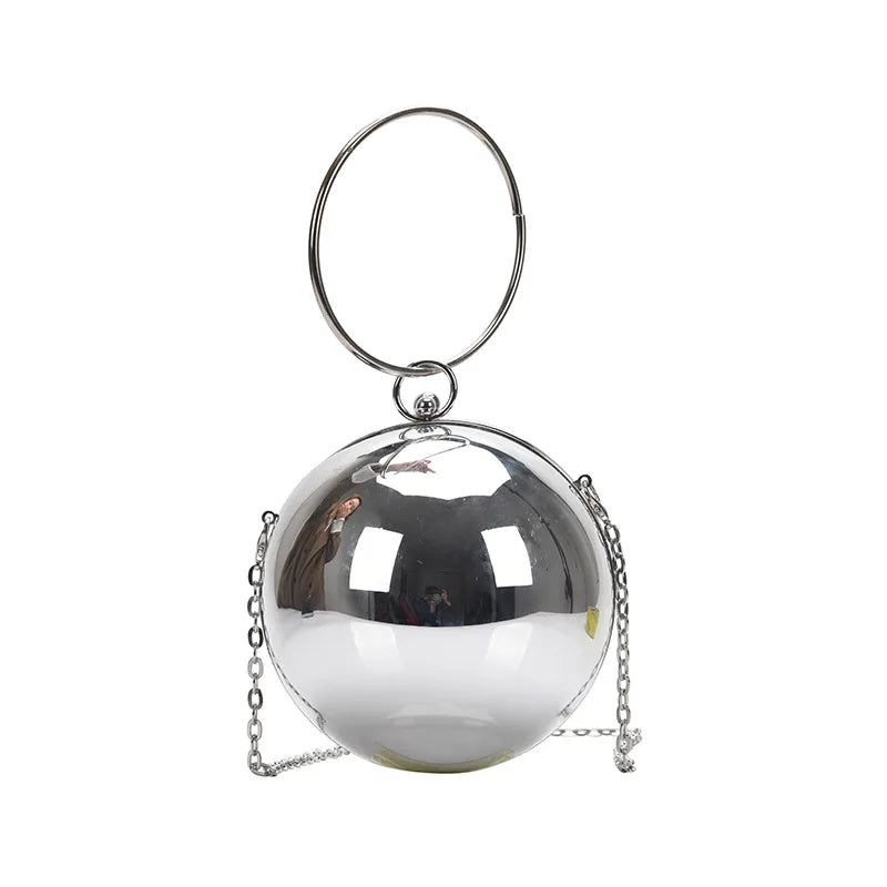 Luxury Women's Round Ball Evening Bag | Fashion Party Clutch & Purse Luxegan