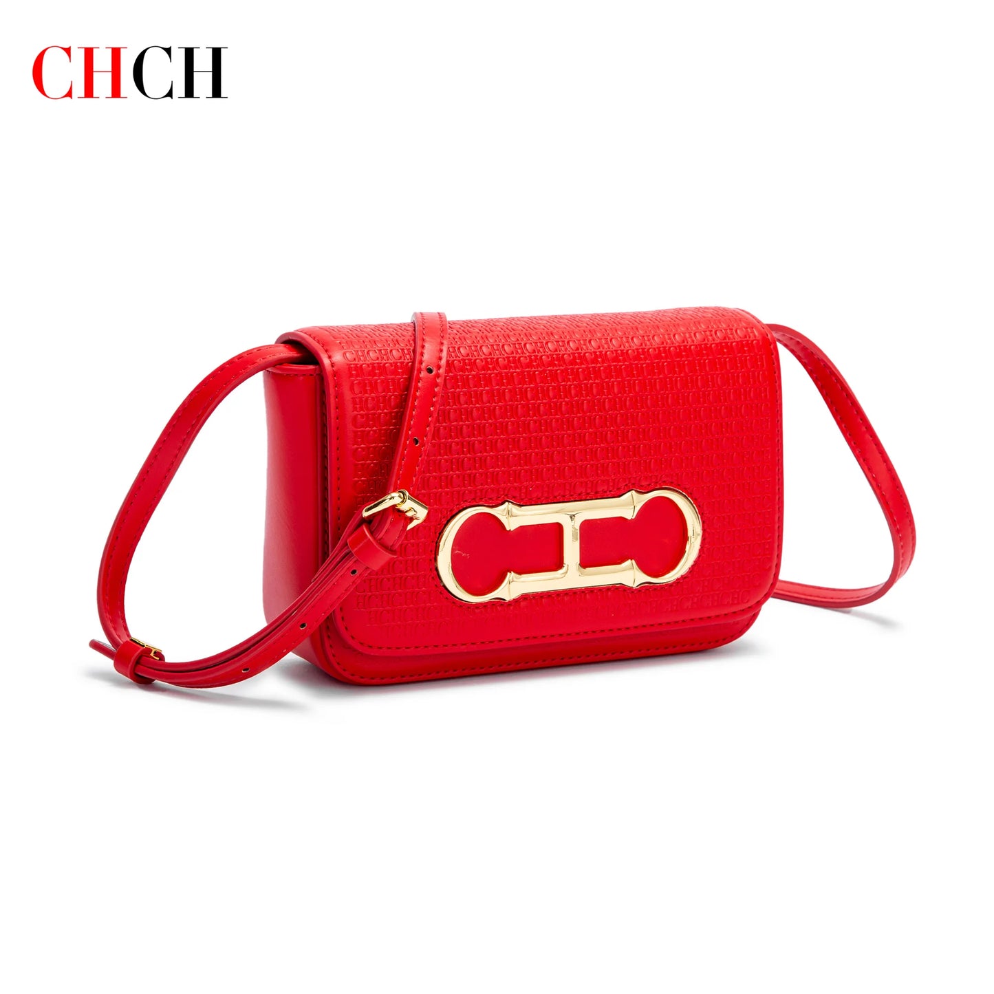 CHCH Women's Crossbody Bag 2024 New Flip Saddle Bag Simple Commuter Small Square Bag