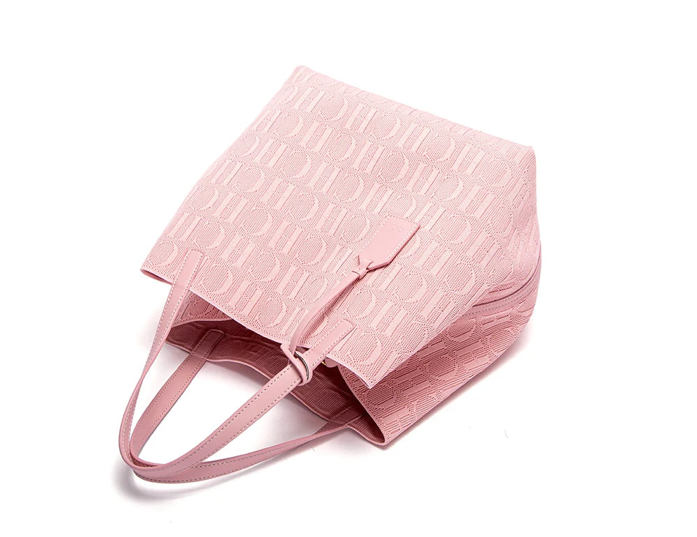 Women's Handbag Fashion Classic | New Solid Color Letter Design & High Quality Craftsmanship Large Capacity Shoulder Bag Luxegan