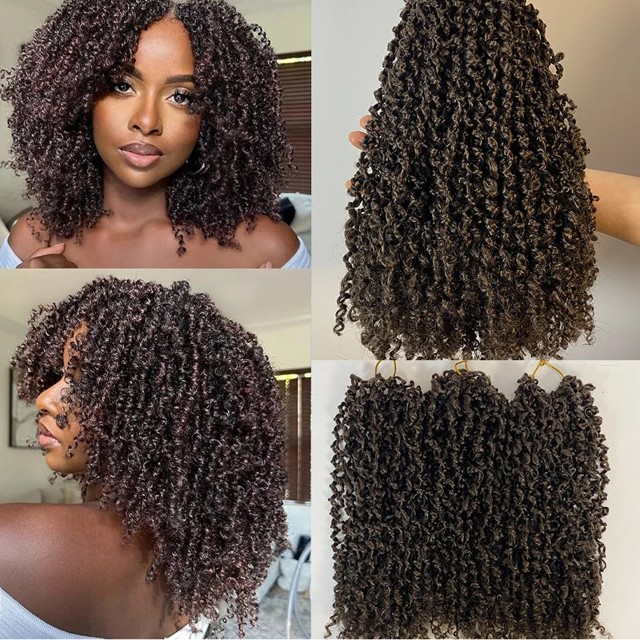Yanky Twist Crochet Hair | Pre-Looped Senegalese Twist | 8 & 12 Inch | 30 Strands/Pack Luxegan