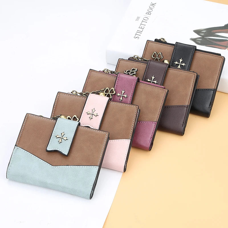 Women’s Casual PU Leather Bifold Wallet | Sophisticated Ladies Clutch & Credit Card Holder | Fashion-Forward Zipper Coin Purse | Elegant Standard Wallet & Portable Handbag Gift Luxegan