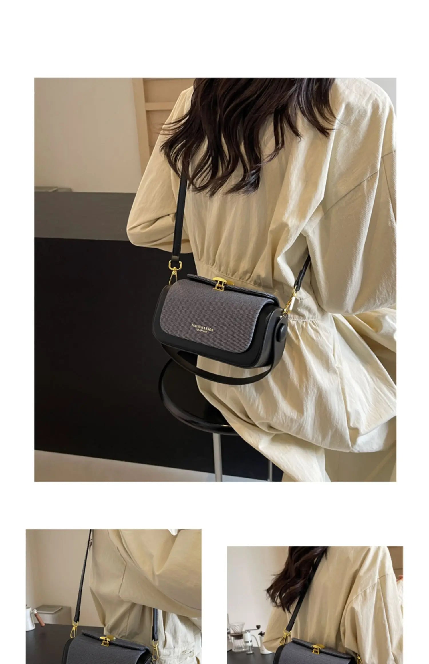 High-Grade Sense Women's Small Square Bags | Trendy Classic PU Leather Lady Commuter Shoulder Bag & Short Handle Handbags Luxegan