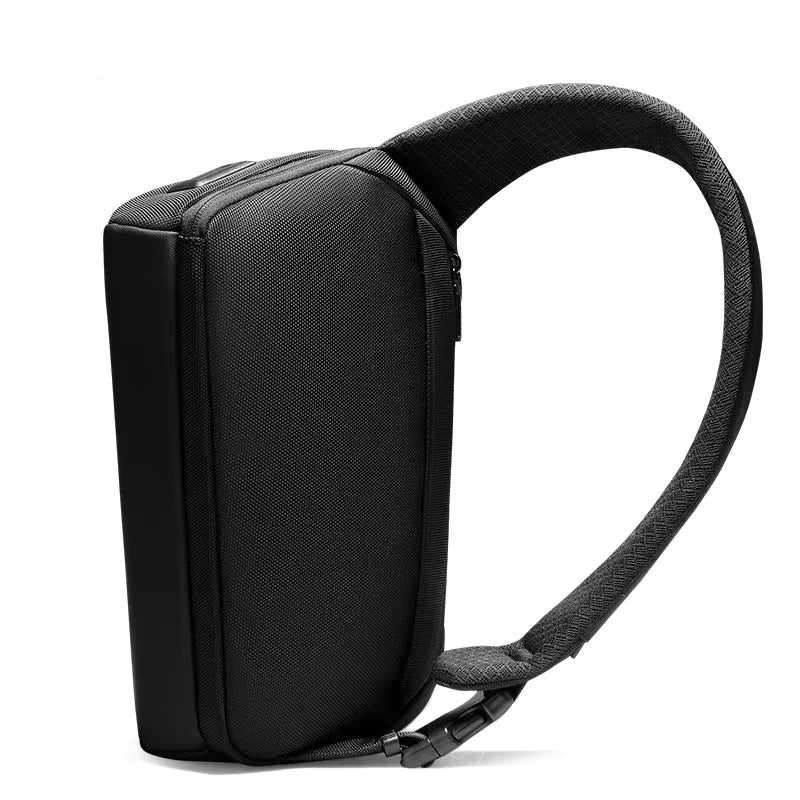 Premium Waterproof Magnetic Messenger Bag | Sophisticated "Bowling CrossBag" Silhouette | Lightweight Minimalist Oxford Sling Shoulder Bag for Men | Famous Brand Model MR 8893 Versatile Essential for Modern Lifestyle Luxegan