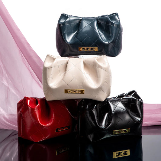 Soft Microfiber Leather Hobo Bag | Luxury Letter Large Capacity Shoulder Bag Luxegan