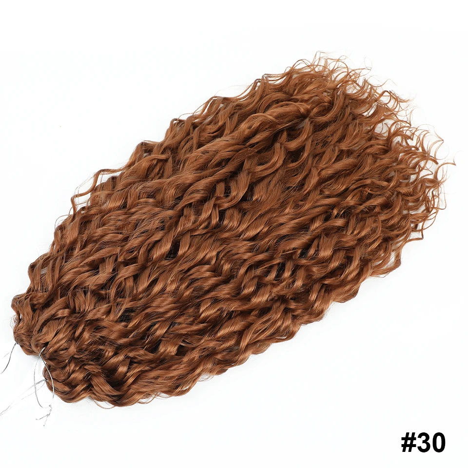 Jessica Curls Crochet Braiding Hair | Synthetic Water Wave Twist Hair 22 Inch | 53 Colors