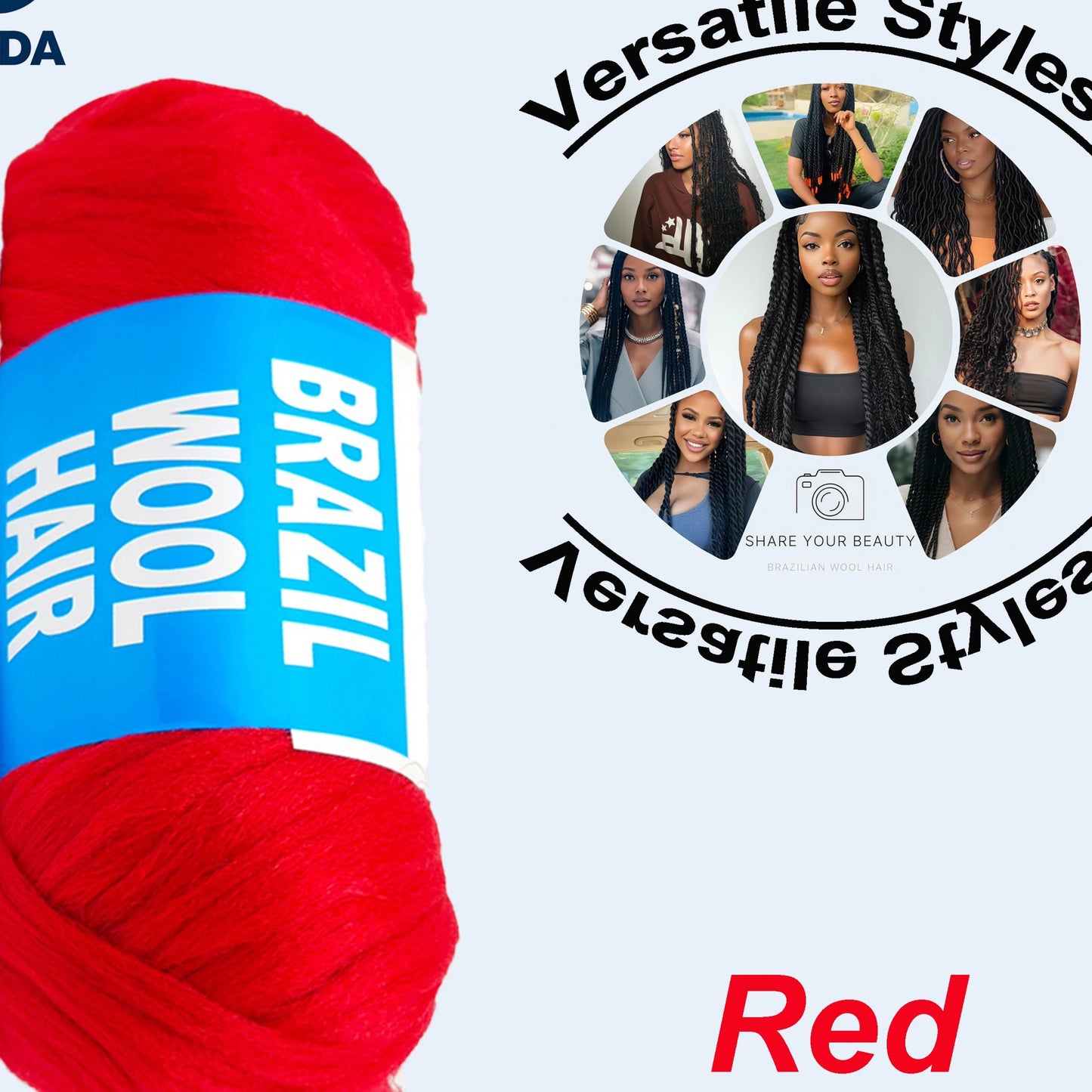 Kinky Curly Braiding Yarn – Acrylic Wool Hair for Crochet, Twists, Faux Locs & Dreadlocks | 14 Colors Luxegan