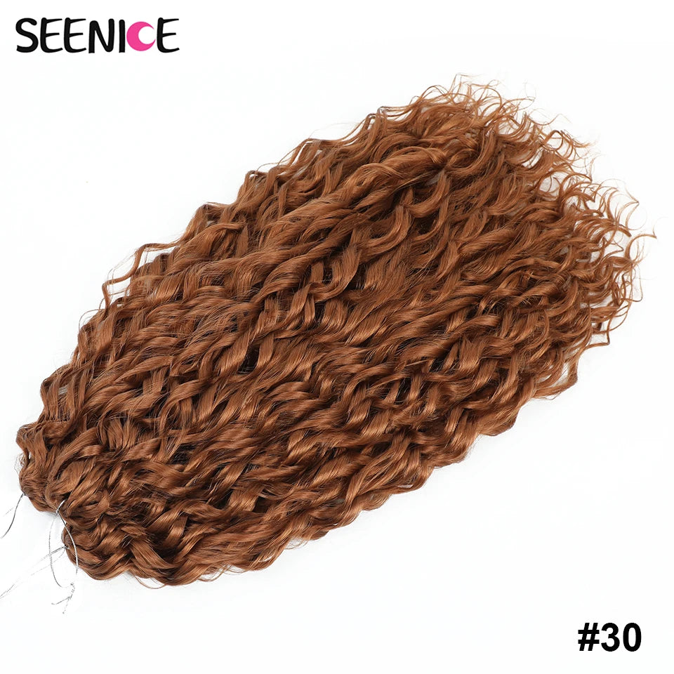 22 Inch Synthetic Water Wave Crochet Hair | Loose Deep Wave Braiding Extensions